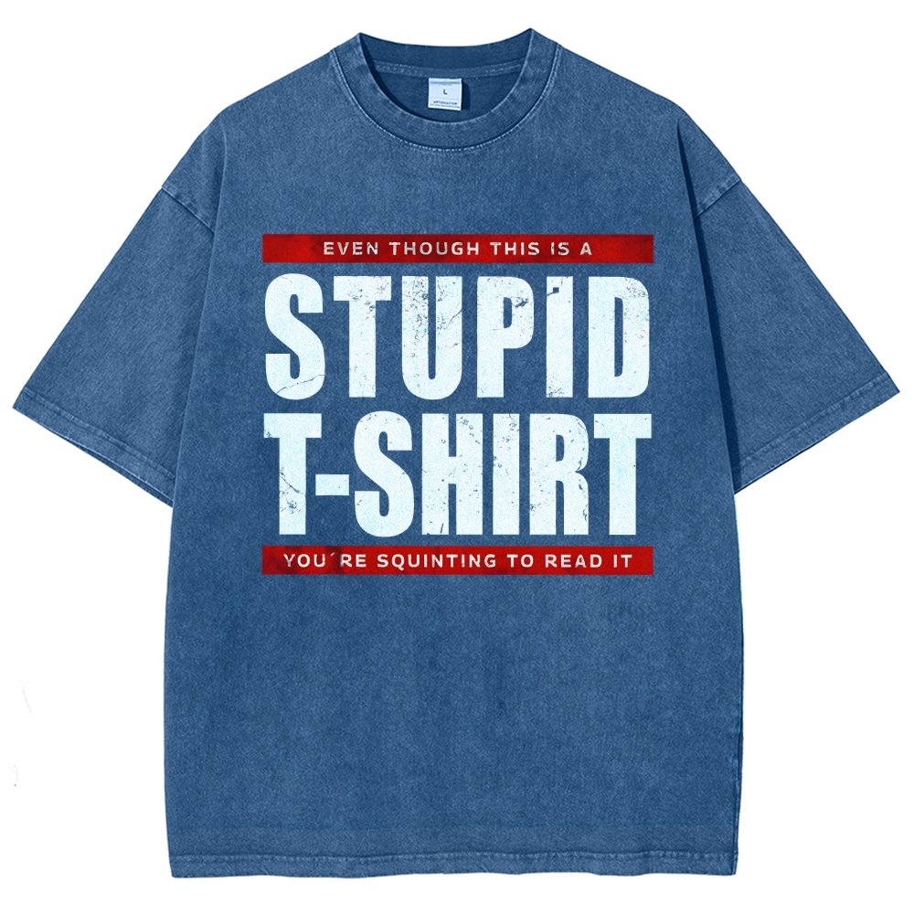 STUPID T-SHIRT Vintage Distressed T-shirt