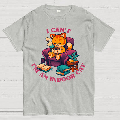 I Can't. I'm an Indoor Cat Geek T-Shirt