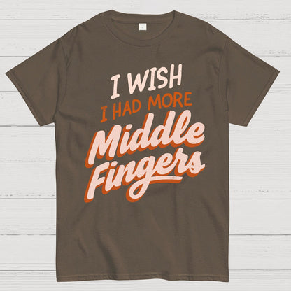 I Wish I Had More Middle Fingers Geek T-Shirt