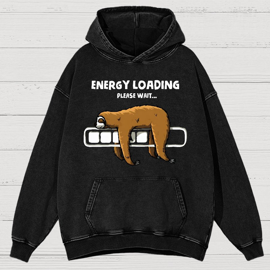 Energy Loading Vintage Distressed Hoodie