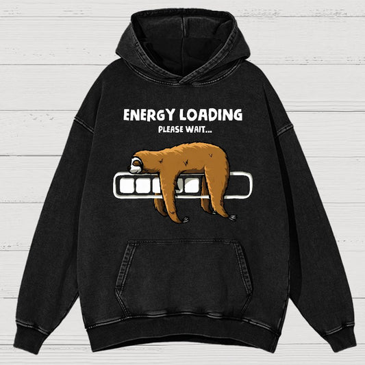 Energy Loading Vintage Distressed Hoodie