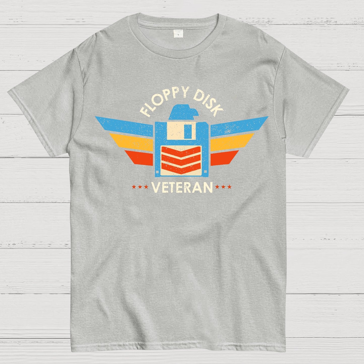 Floppy Disk Veteran Geek T-Shirt