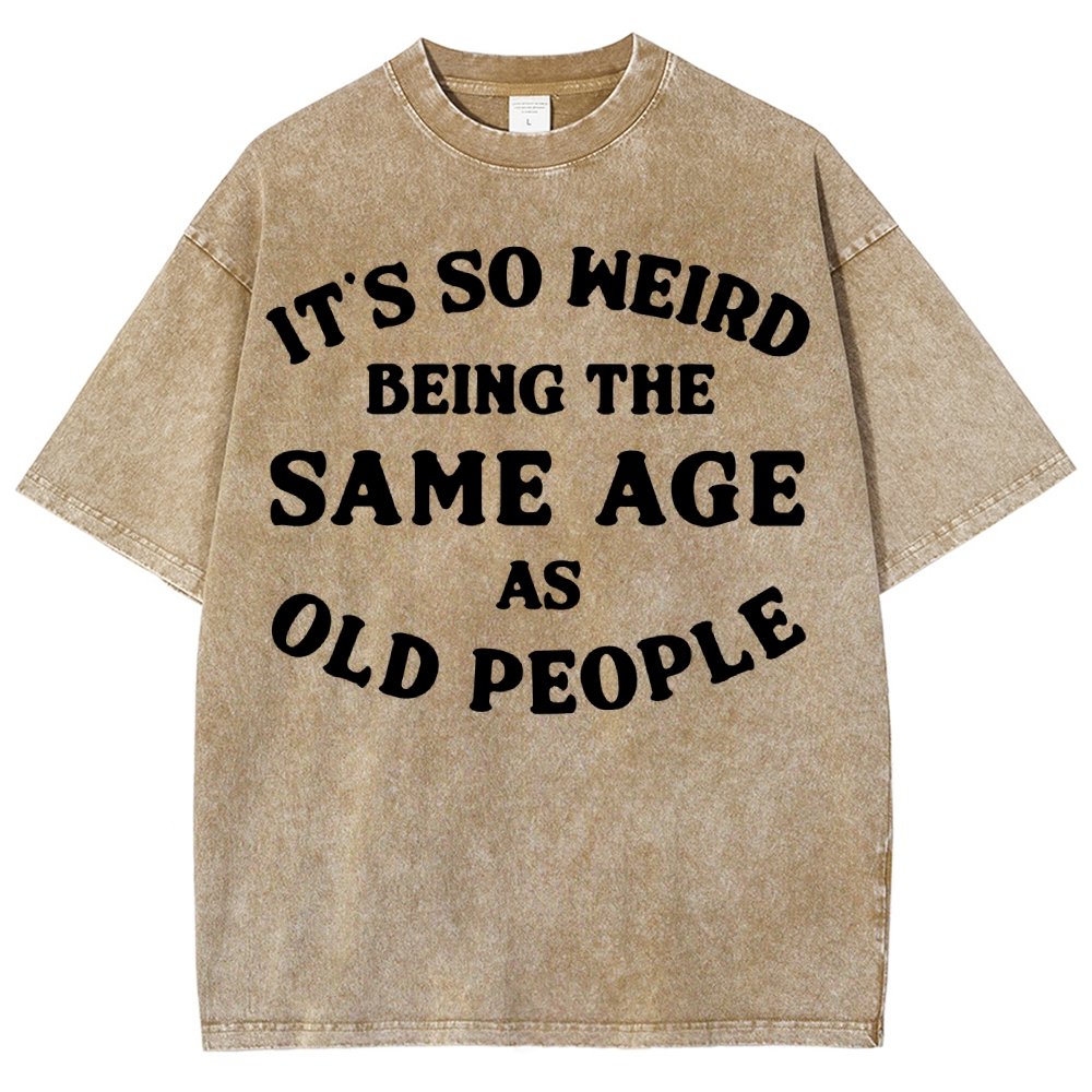 Same Age As Old People Vintage Distressed T-shirt