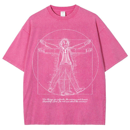 Vitruvian Genius Vintage Distressed T-shirt