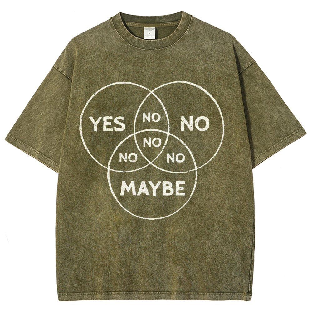 Venn In Doubt, say no. Vintage Distressed T-shirt
