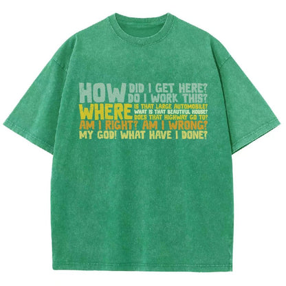 How Did I Get Here Vintage Distressed T-shirt