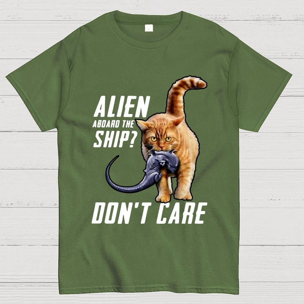 Top Cat Alien Aboard The Ship Don’t Care Geek T-Shirt