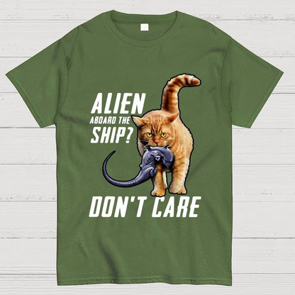 Top Cat Alien Aboard The Ship Don’t Care Geek T-Shirt