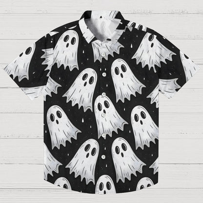 Cute Ghost Geek Hawaiian Shirt