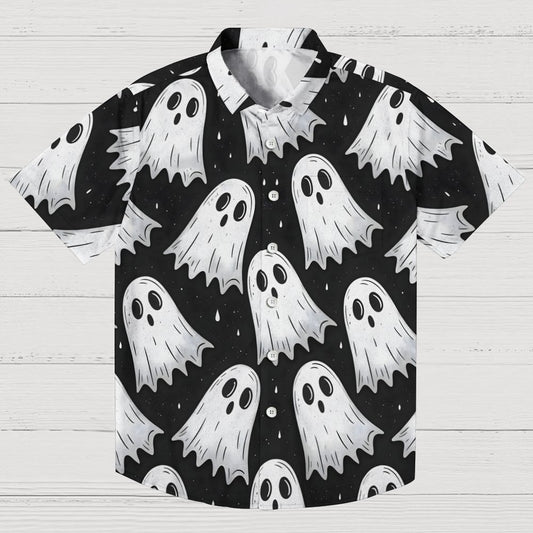 Cute Ghost Geek Hawaiian Shirt