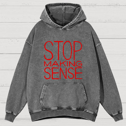 Stop Making Sense Vintage Distressed Hoodie
