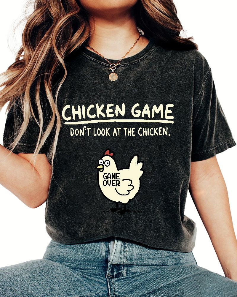 Chicken Game Vintage Distressed T-shirt