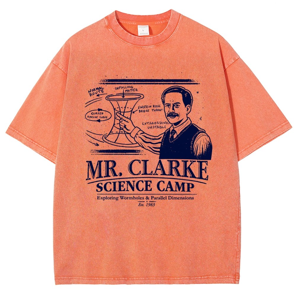 Mr. Clarke – Science Camp Vintage Distressed T-shirt