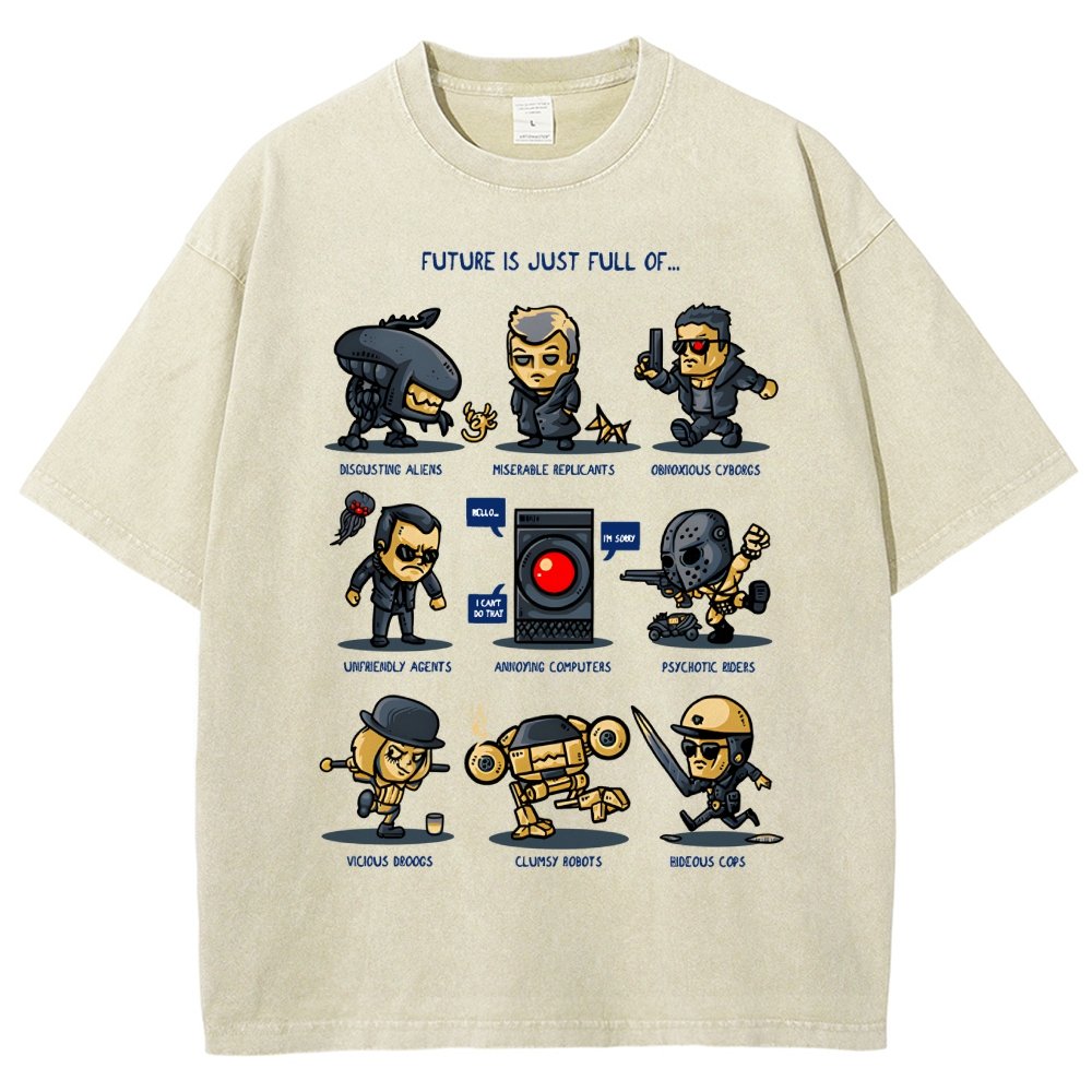 Dystopian Future Vintage Distressed T-shirt