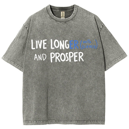 Live long and prosper Vintage Distressed T-shirt
