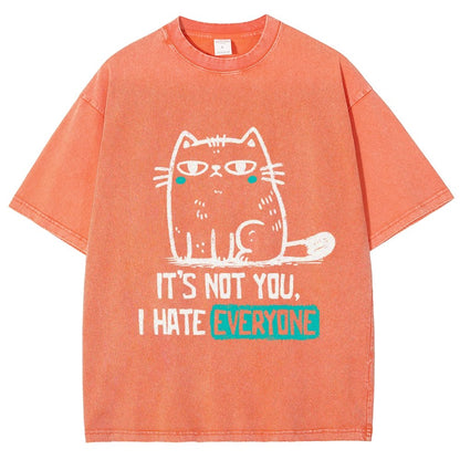 Its Not You I Hate Everyone Vintage Distressed T-shirt