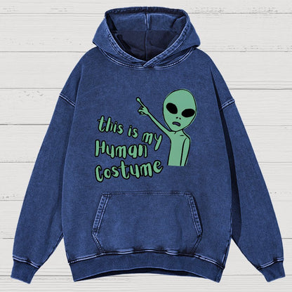 This is my Human Costume Vintage Distressed Hoodie