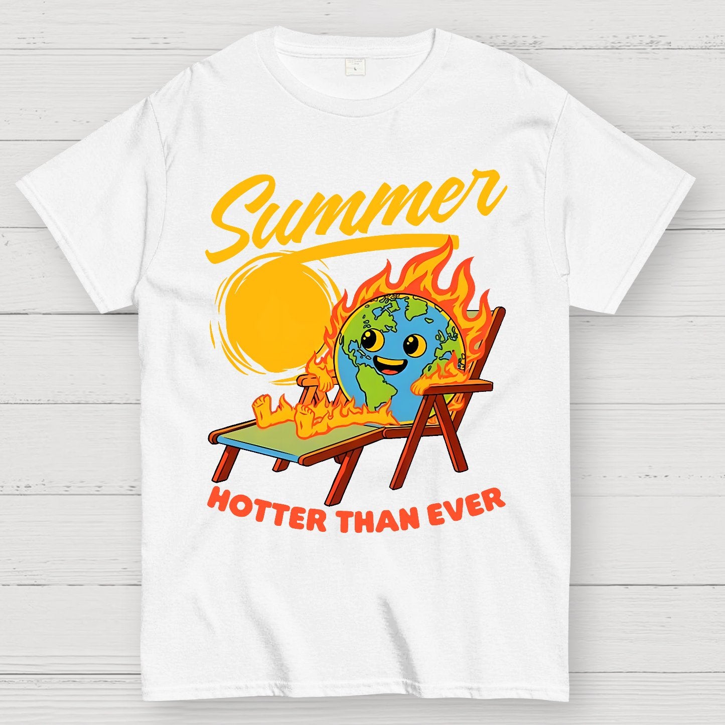 Summer Burn Earth Geek T-Shirt