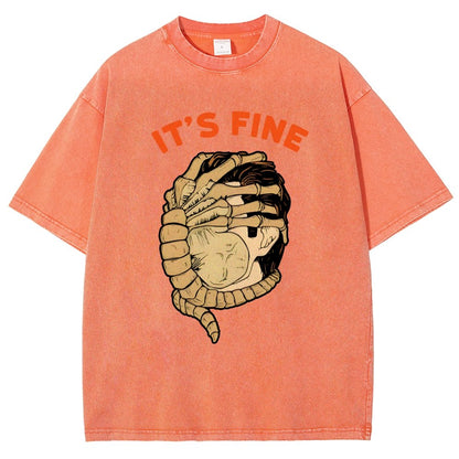 It’S Fine Vintage Distressed T-shirt
