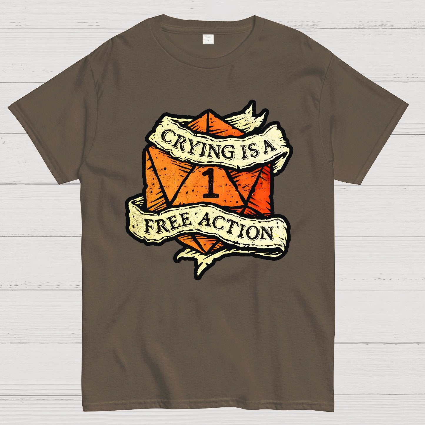 Crying is a free action Geek T-Shirt