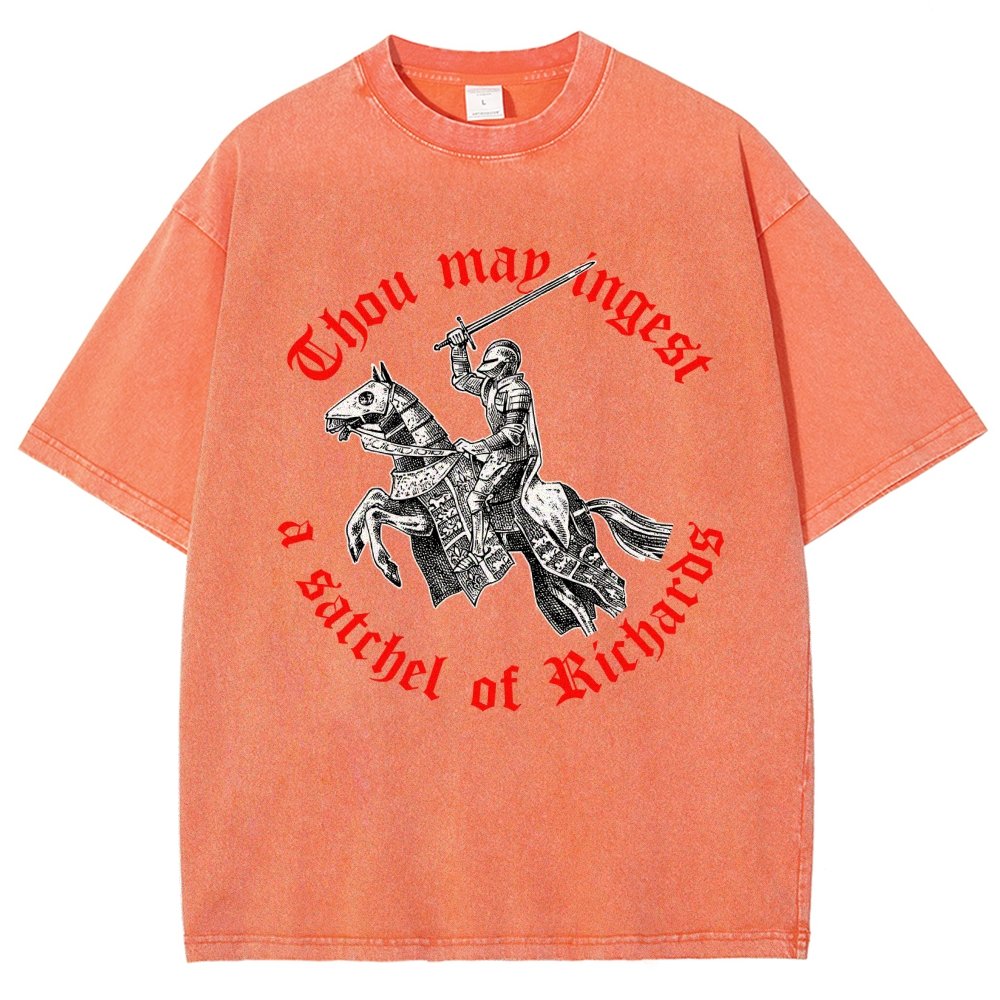 Thou may ingest a satchel of Richards Vintage Distressed T-shirt