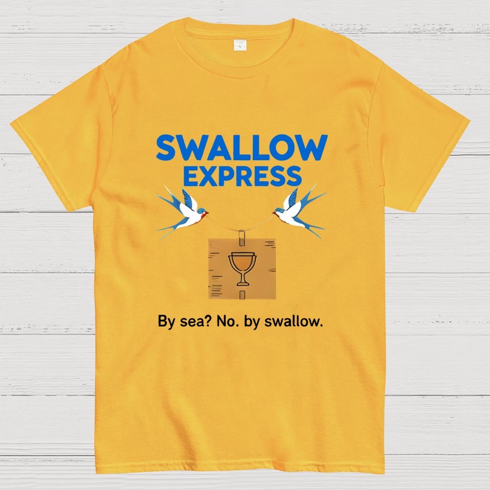 Swallow Express By Sea No, By Swallow Art Print Geek T-Shirt