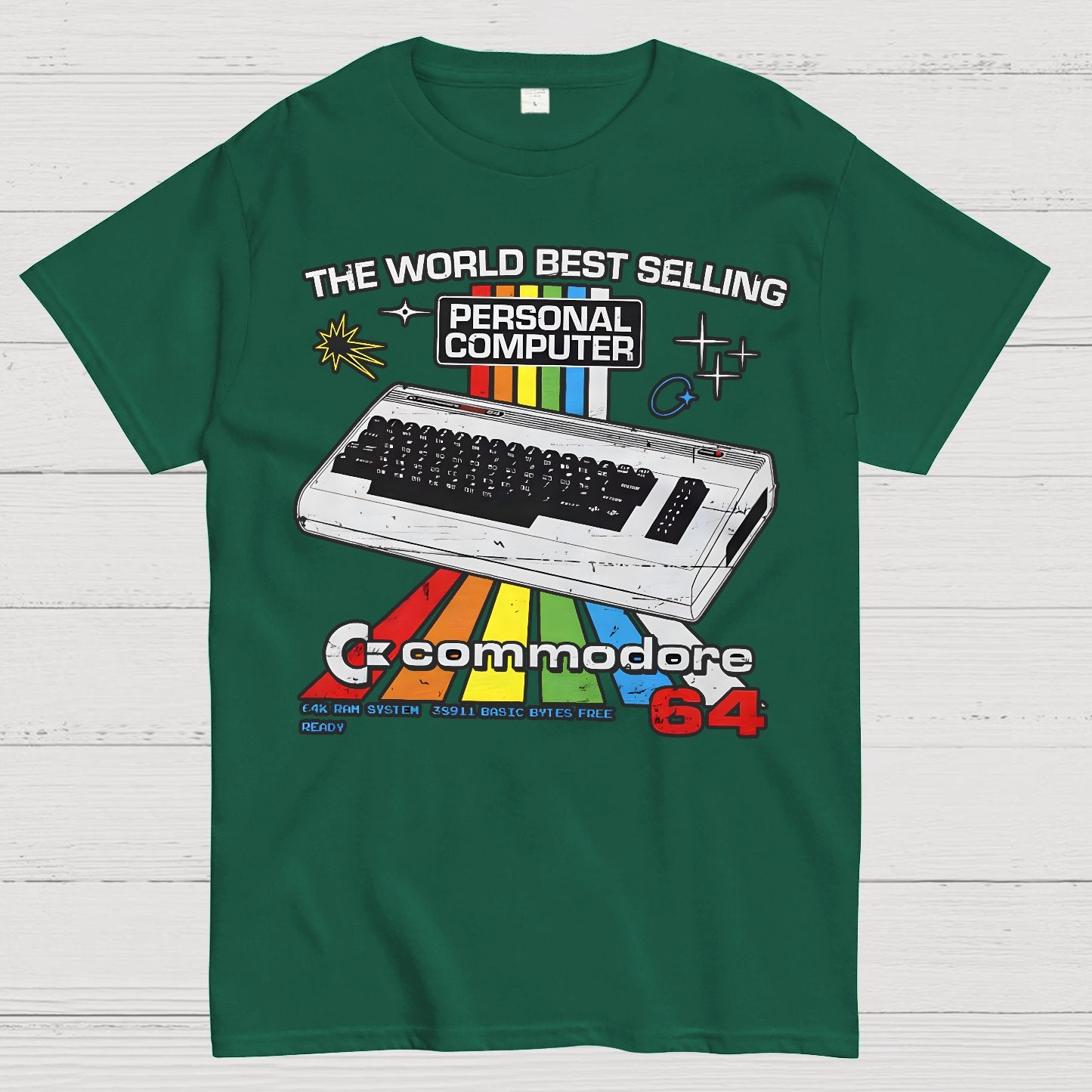 Retro Games Commodore 64 Personal Computer Geek T-Shirt