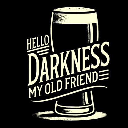 Hello Darkness My Old Friend Nerdy Graphic Geek Cotton Sweatshirt