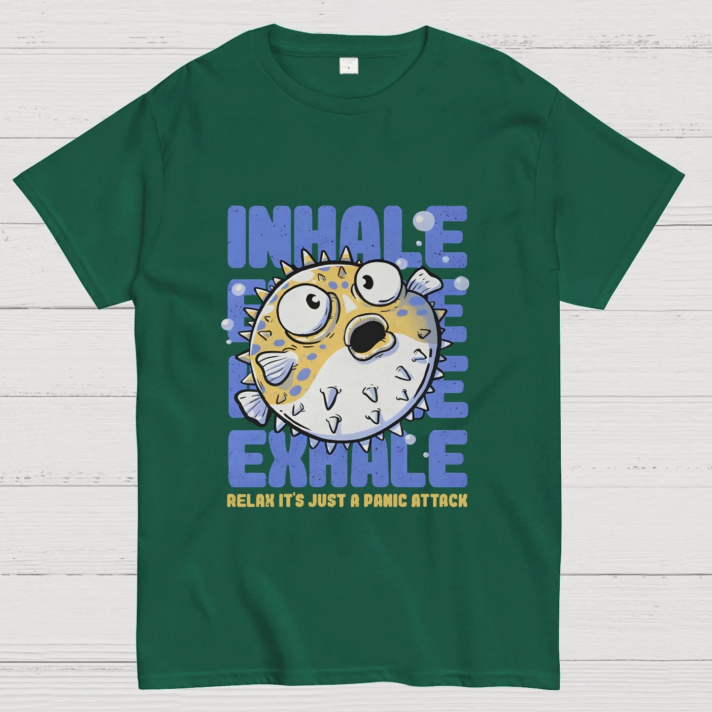 Just a Panic Attack - Funny Fish Sarcasm Geeky T-Shirt