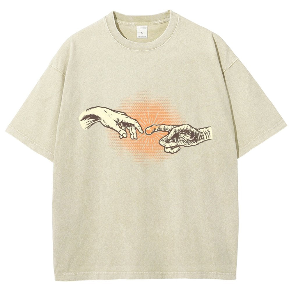 First Contact Vintage Distressed T-shirt