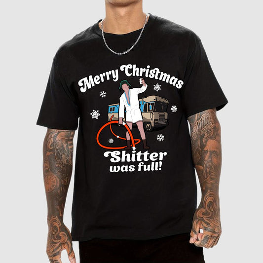 Merry Christmas Shitter Was Full Geek T-Shirt