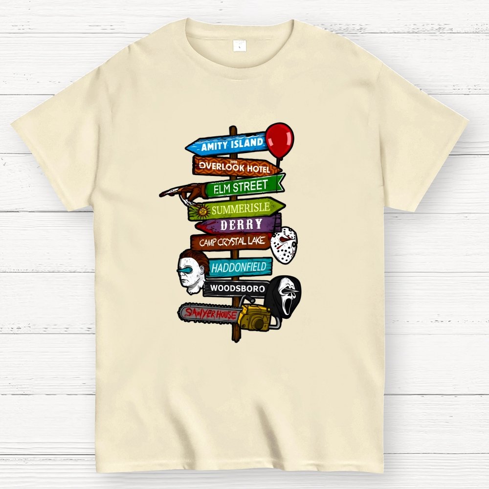 Horrible Road Signs Geek T-Shirt