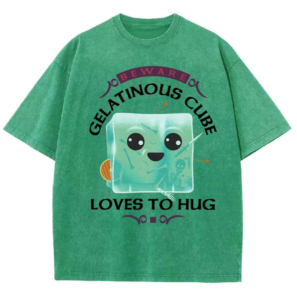 Gelatinous Cube Loves To Hug Vintage Distressed T-shirt