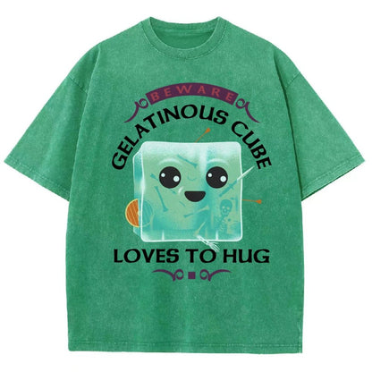 Gelatinous Cube Loves To Hug Vintage Distressed T-shirt