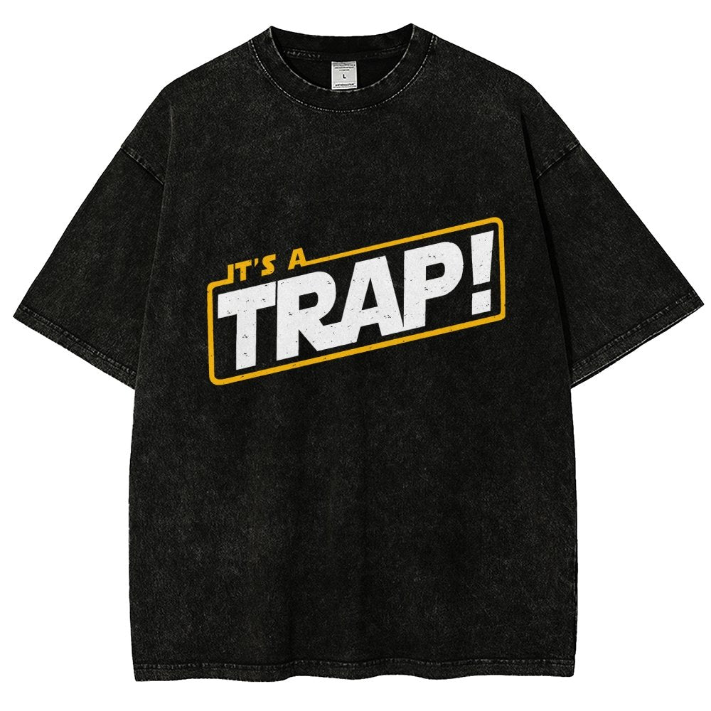 It's A Trap Vintage Distressed T-shirt