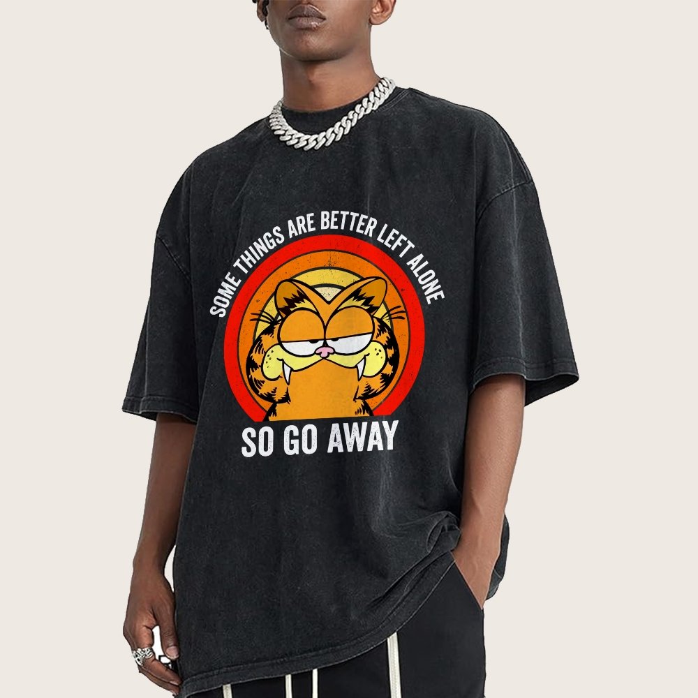 Some things are better leet alone Vintage Distressed T-shirt