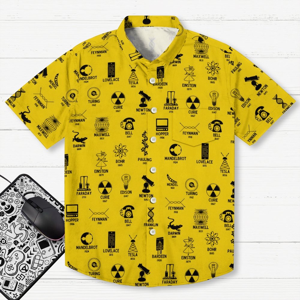 Chemistry & Physics Geek Hawaiian Shirt