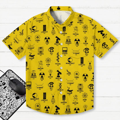 Chemistry & Physics Geek Hawaiian Shirt
