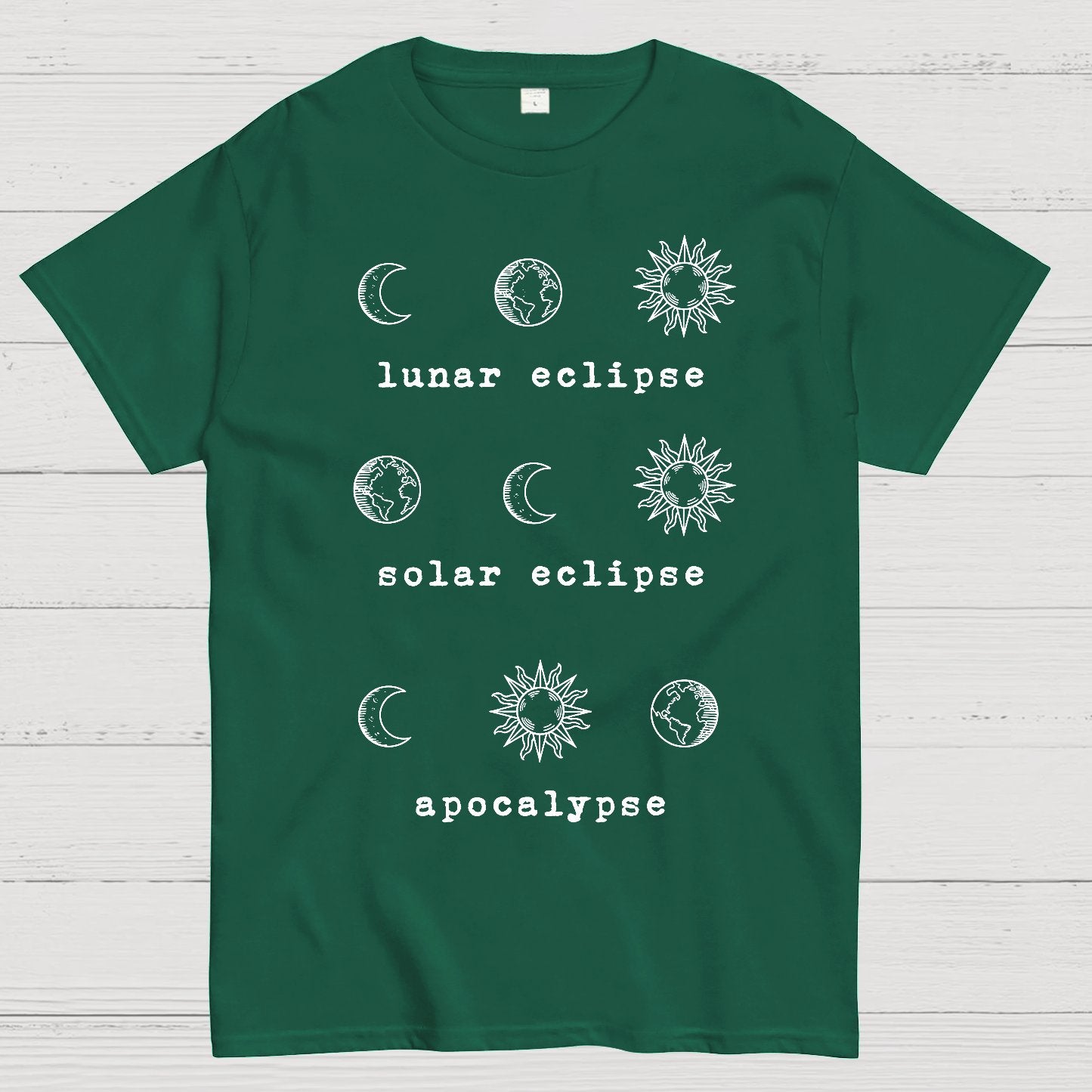 Lunar Eclipse Solar Eclipse Apocalypse Geek T-Shirt