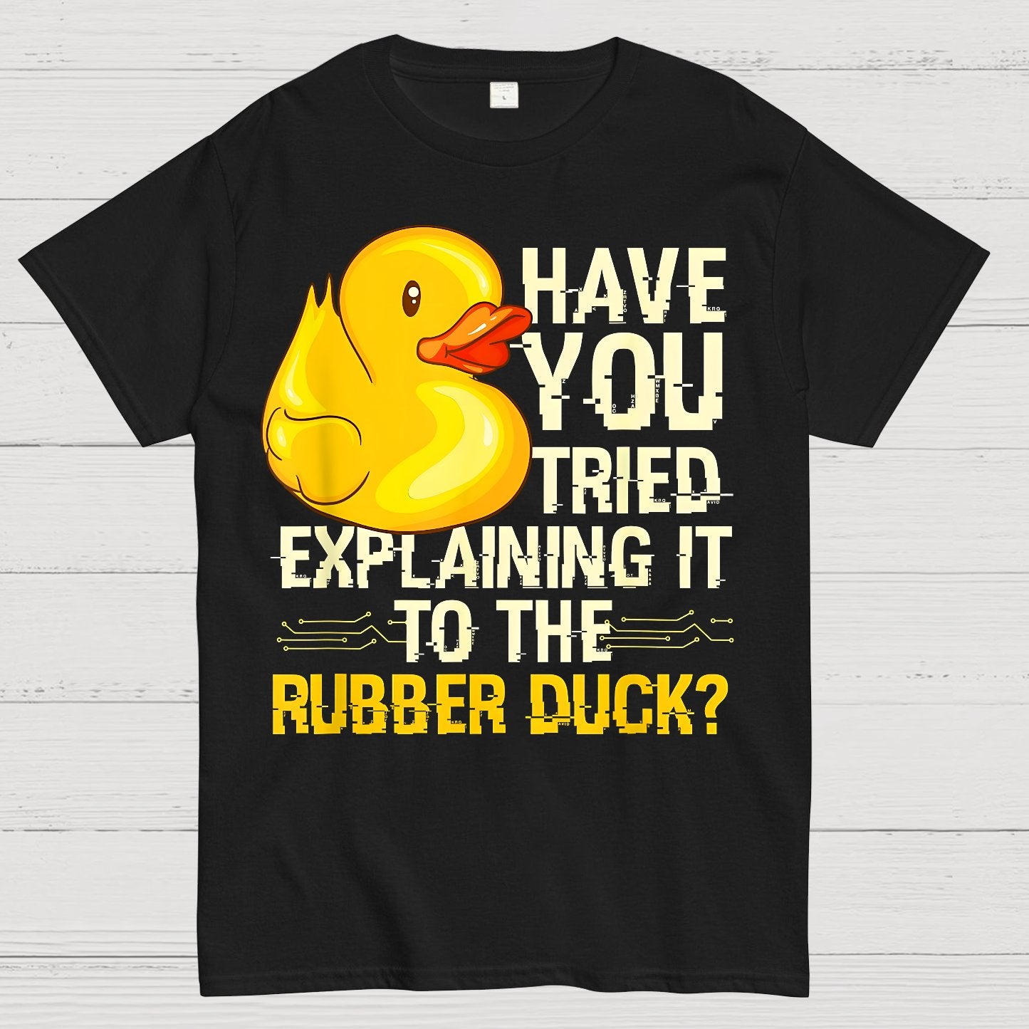 Funny Programmer - Rubber Duck Debugging Geek T-Shirt
