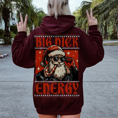 Big Nick Energy Printed Back Unisex Cotton Hoodie