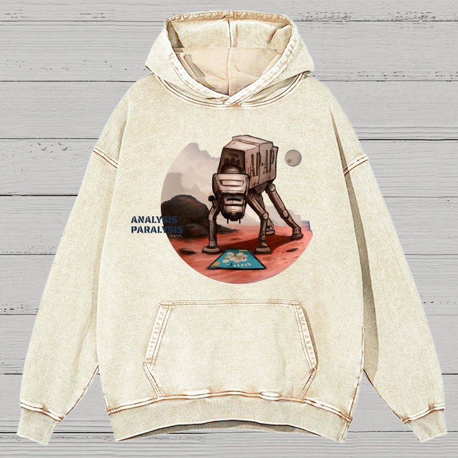 Board Game Analysis Paralysis Vintage Distressed Hoodie