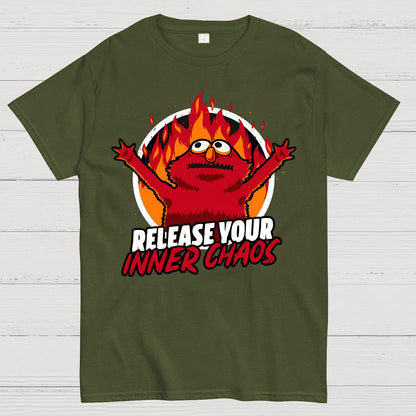 Chaos Puppet Fire Geek T-Shirt