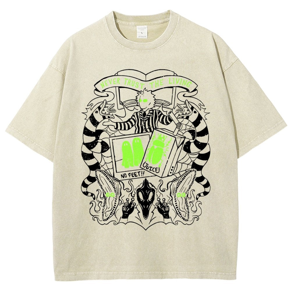 Never Trust the Living Vintage Distressed T-shirt