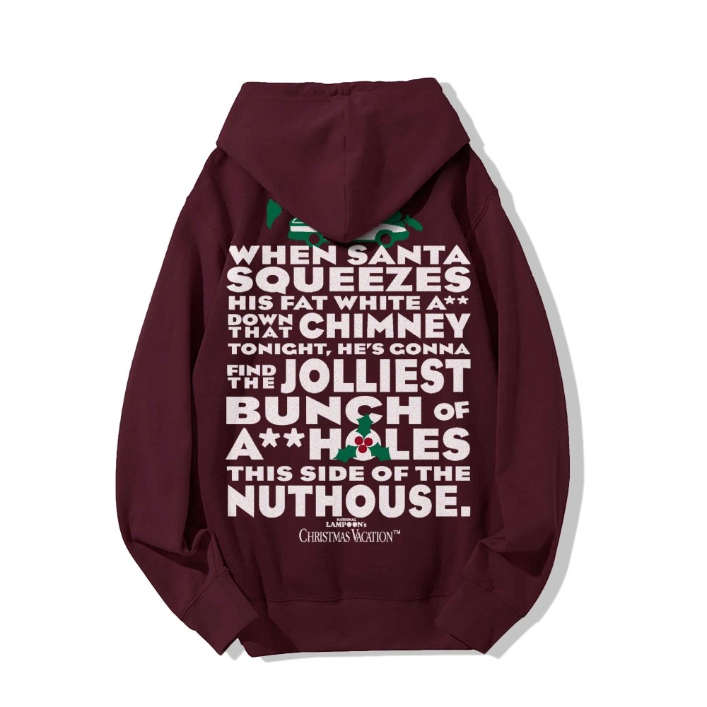 Christmas Vacation: Jolliest Bunch Geek Printed Back Cotton Hoodie