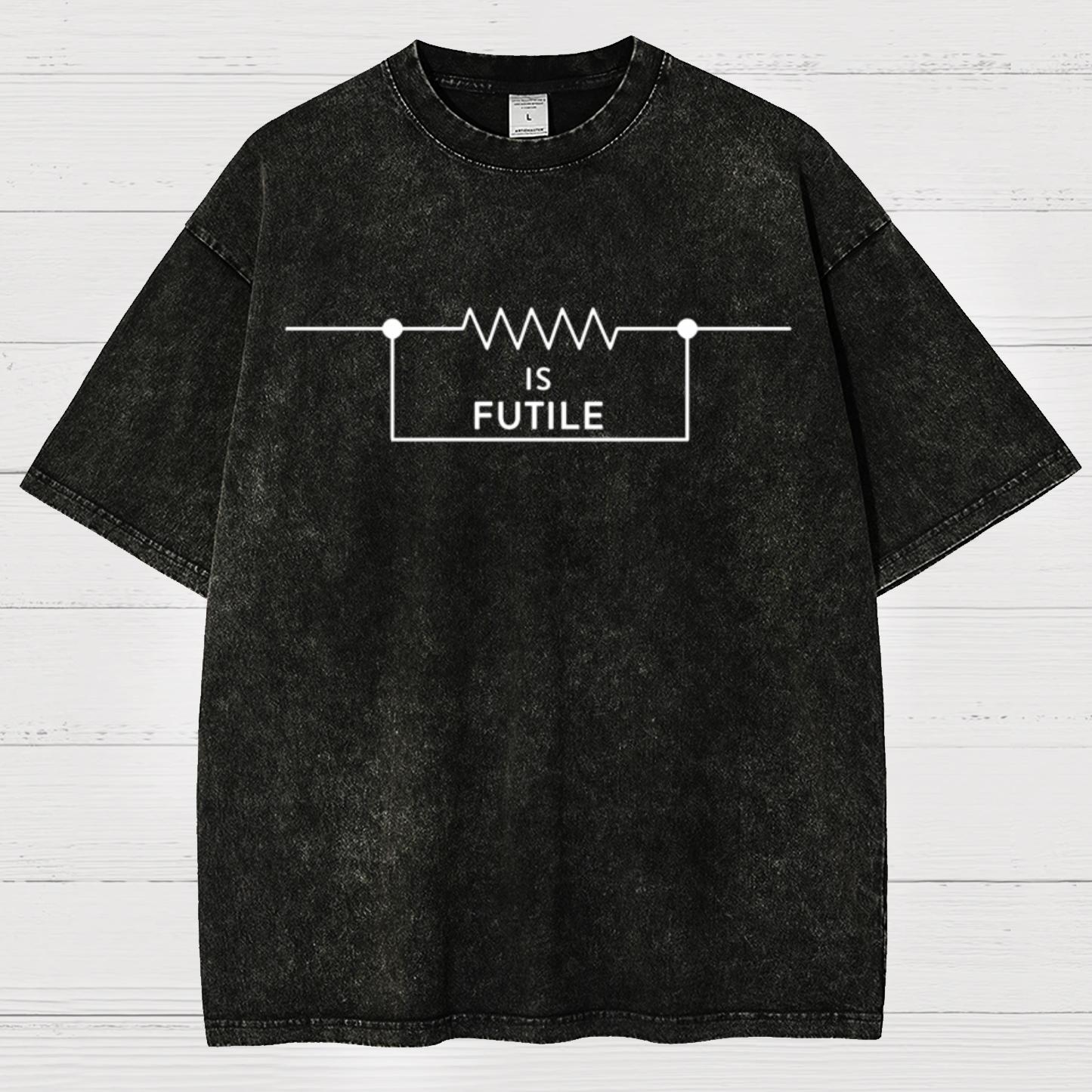 Funny Engineer Resistor Geek Science Vintage Distressed T-shirt