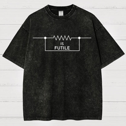 Funny Engineer Resistor Geek Science Vintage Distressed T-shirt