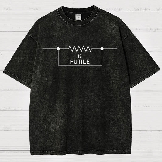 Funny Engineer Resistor Geek Science Vintage Distressed T-shirt