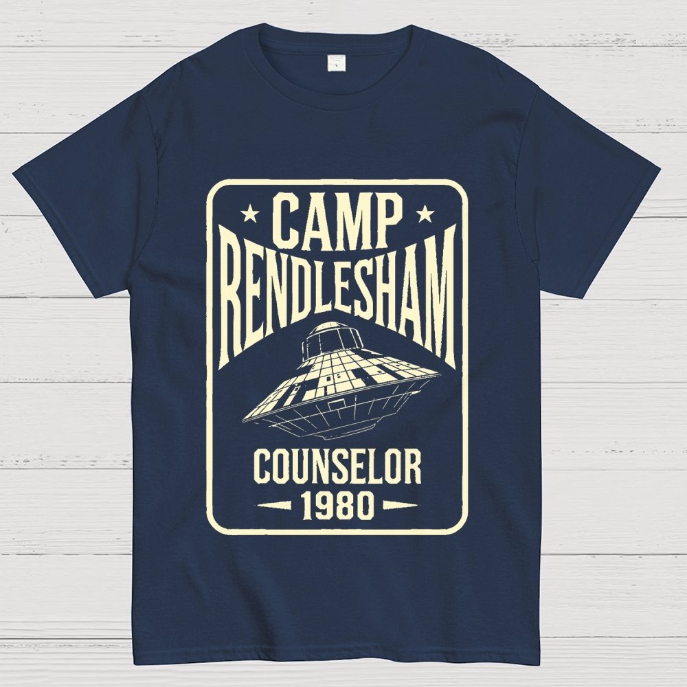 Camp Rendlesham Counselor 1980 UFO Unisex Geek T-Shirt