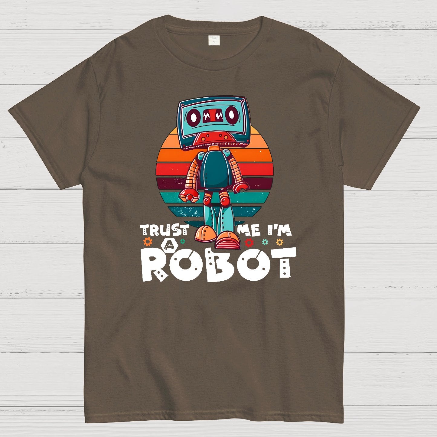 Trust Me I'm A Robot Funny Robotic Sci Fi Vintage Geek T-Shirt